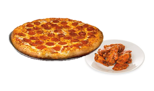 Medium Pizza & 14 Wings