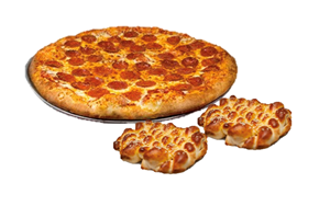 Large Pizza & 2 Breadsticks