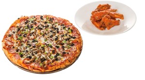 Med Combo Pizza & 10 Wings