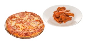 Small Pizza and 5 Wings $15